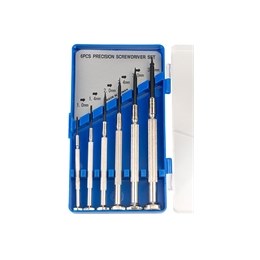 6 pc Miniature Flat Blade Screwdriver Set