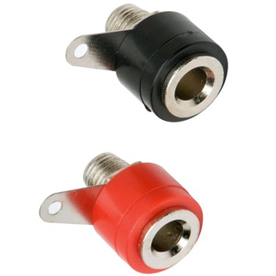 4mm panel socket RED