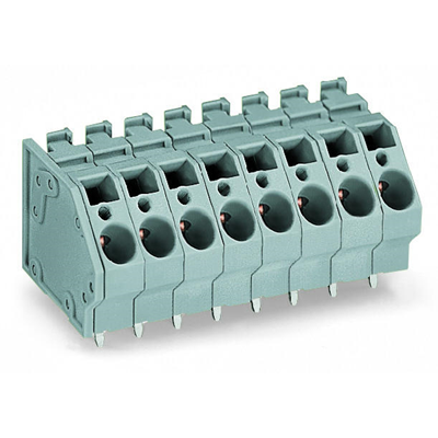 Associate Product Wago 745-304 Grey 4 Way  PCB Terminal Block 41A