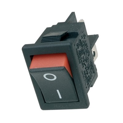 SPST Visi on Rocker Switch Red