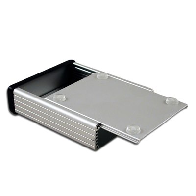 Alum. enclosure 60x45x25 Clear Anodised 1455D602