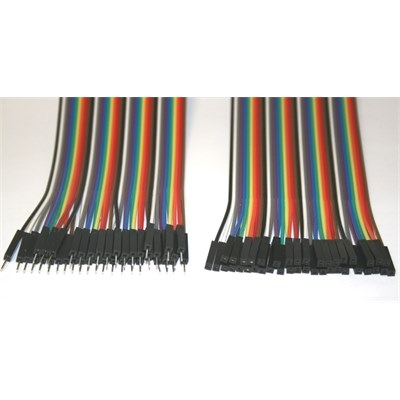 Arduino Male-Female 40pcs 20cm jumper wire set.