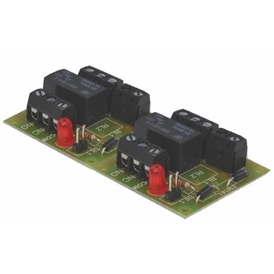 EM135 - Dual Relay Card Assembled 12vDC 2A